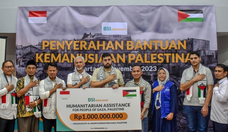 BSI Maslahat Salurkan Bantuan Kemanusiaan Rp1 Miliar ke Palestina