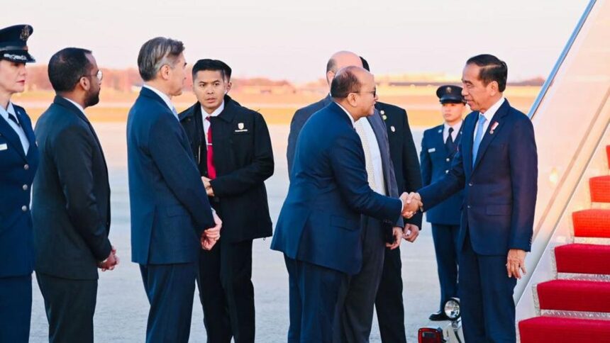 Presiden Jokowi Tiba di Washington, D.C. untuk Pertemuan dengan Joe Biden