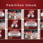 KPU Rilis Prangko Seri Pemilu Serentak 2024