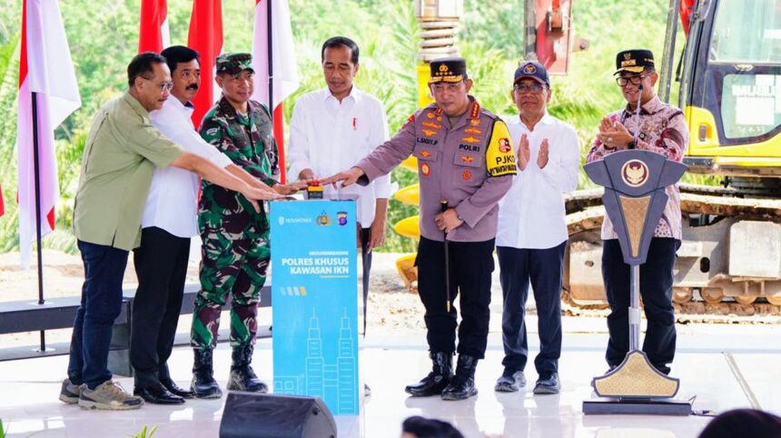 Pembangunan Polres Khusus di Kawasan Kota Nusantara Diresmikan oleh Jokowi