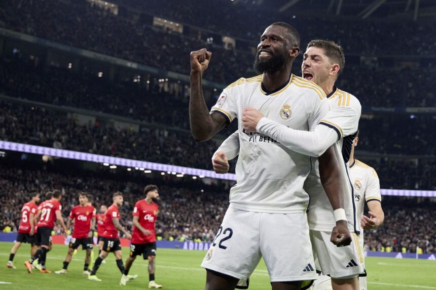 Antonio Rudiger Menjadi Pahlawan, Real Madrid Menang Tipis Atas Mallorca