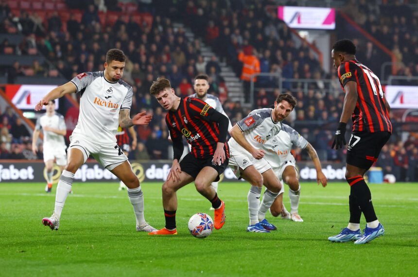 Bournemouth Melibas Swansea dengan Skor 5-0, Melangkah Ke 16 Besar Piala FA