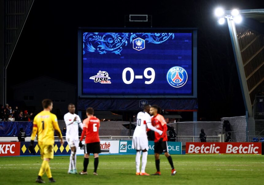 PSG Menggila dengan 9 Gol Tanpa Balas ke Gawang Revel di Piala Prancis