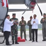 Presiden Hadiri Seremoni Penyerahan Pesawat C-130J-30 Super Hercules untuk TNI AU