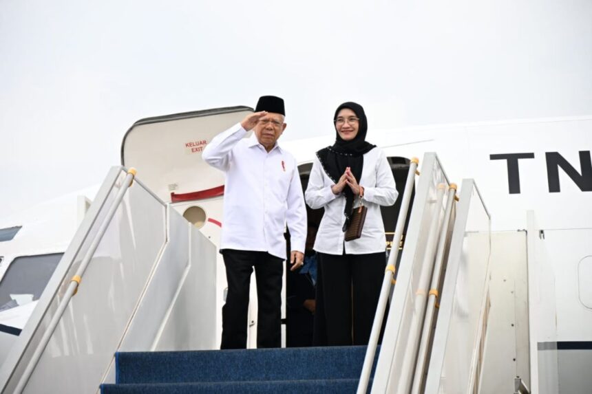 Wakil Presiden Berangkat ke Jawa Tengah dalam Rangka Kunjungan Kerja