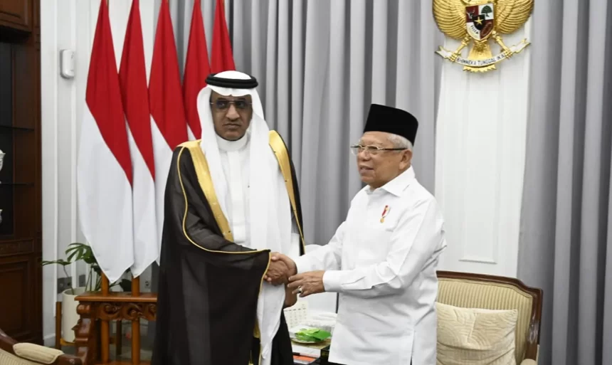 Wakil Presiden Ma'ruf Amin Menerima Kunjungan Wakil Menteri Luar Negeri Arab Saudi