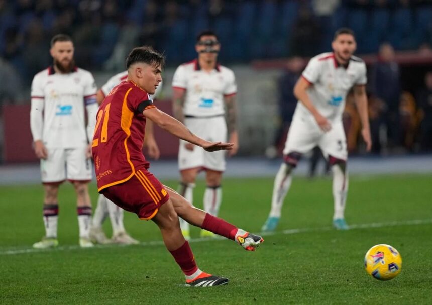 2 Gol Paulo Dybala Mengantar AS Roma Menang 4-0 atas Cagliari