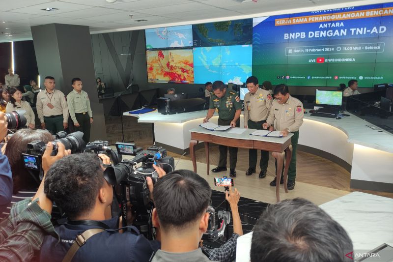 BNPB dan TNI-AD Menjalin Kerja Sama untuk Optimalisasi Penanggulangan Bencana