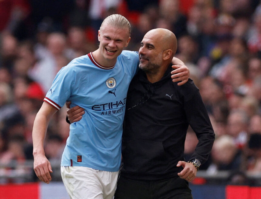 Guardiola Meminta Haaland Menikmati Pertandingan Tanpa Tekanan untuk Mencetak Gol