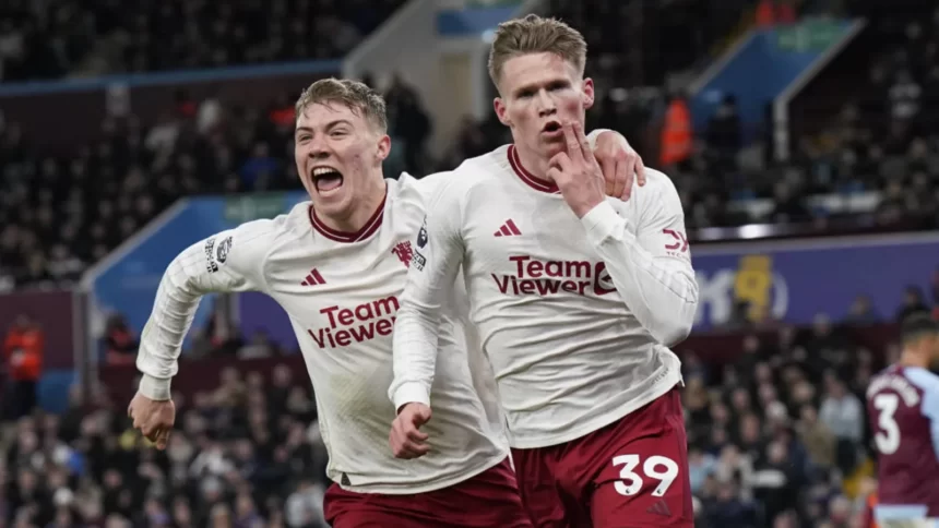 Manchester United Menang 2-1 atas Aston Villa Berkat Gol Larut McTominay