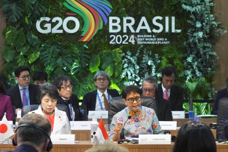 Menlu Retno Marsudi Angkat Isu Gaza dalam Pertemuan G20