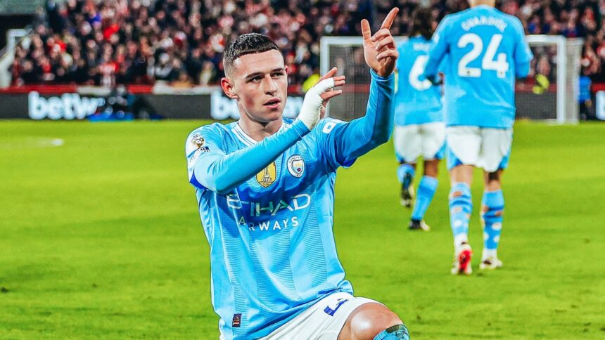 Phill Foden Cetak Hattrick, Manchester City Sisihkan Brentford dengan Skor 3-1