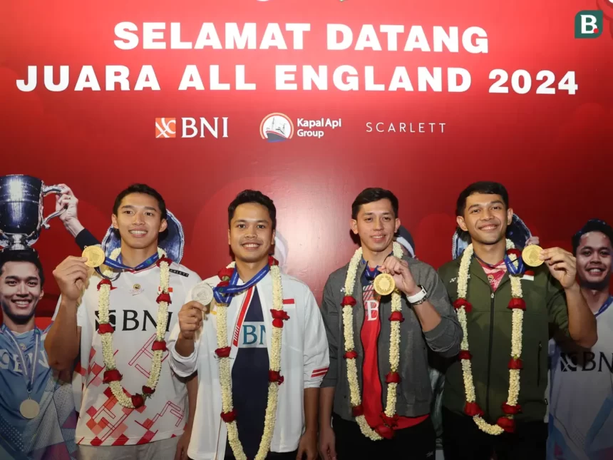 Atlet Pemenang All England Kembali ke Tanah Air