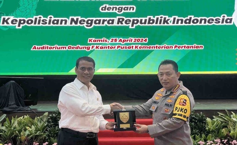 Kementan Berkolaborasi dengan Polri untuk Meningkatkan Ketahanan Pangan