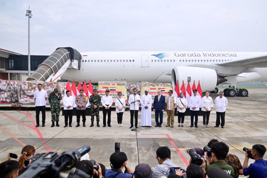 Presiden Jokowi Meluncurkan Bantuan Kemanusiaan untuk Palestina dan Sudan