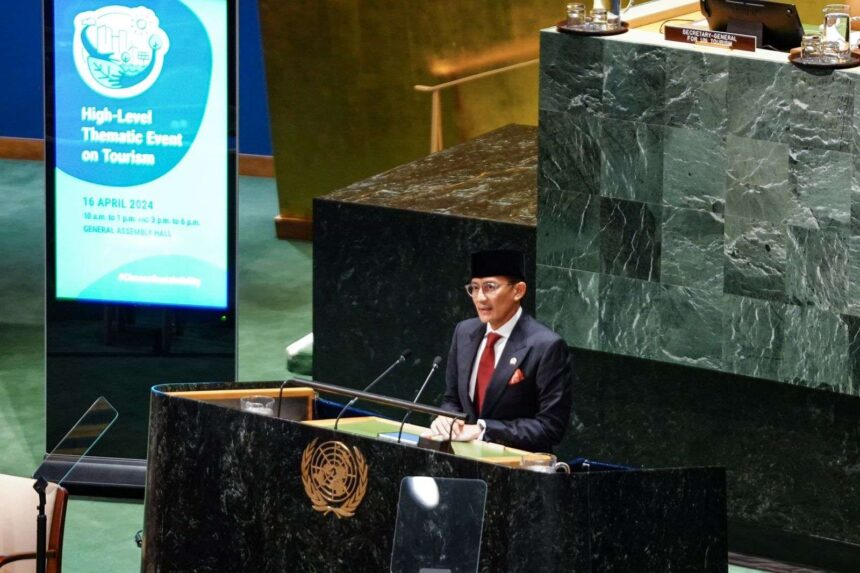 Sandiaga Ungkap Transformasi Pariwisata Indonesia dalam Sidang PBB