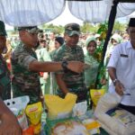 TNI Angkatan Darat Mengadakan Bazar Murah Kebutuhan Pokok