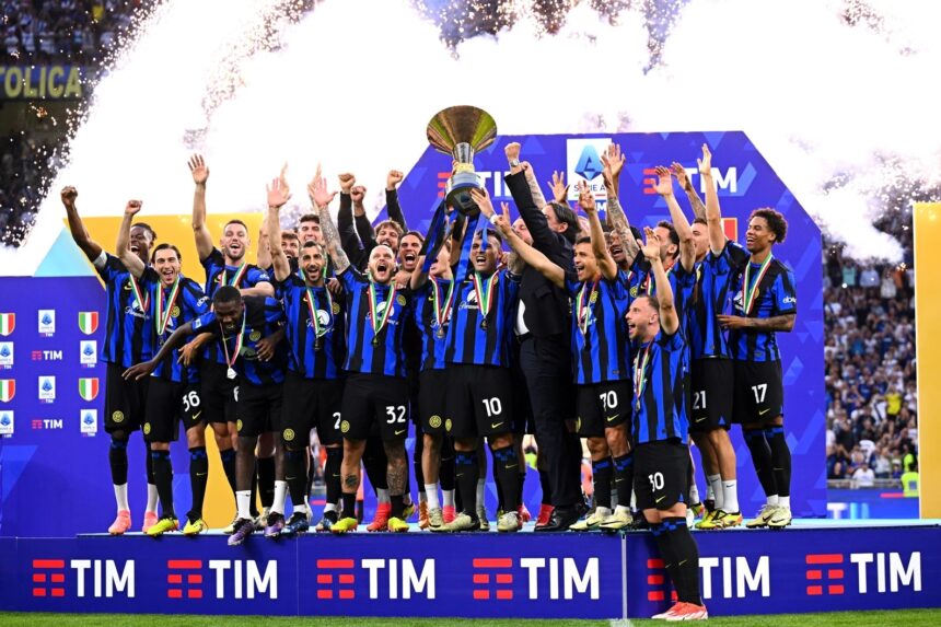 Inter Milan vs Lazio Berakhir Seri 1-1 Saat Hari Penyerahan Trofi Juara