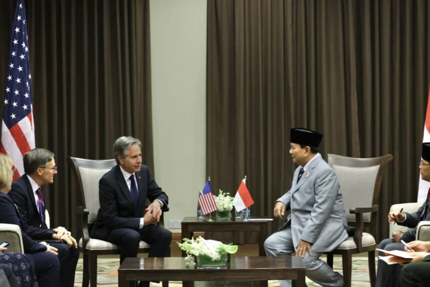 Menlu AS Mengucapkan Terima Kasih kepada Prabowo atas Dukungan Gencatan Senjata Gaza